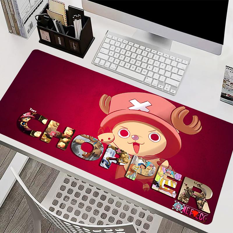 Mouse Pad Nonslip Gaming Accessories Oone Ppiece Tony Tony Chopper Computer Desk Mat Xxl Extended Keyboard Pad Anime Mousepad