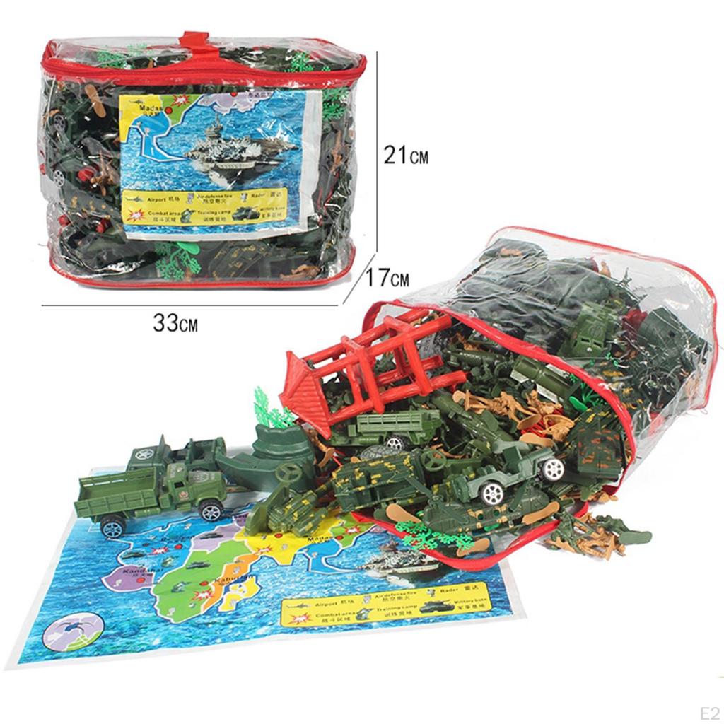 2 Inch Army Playset Cool Action Figure W/ Soldiers Model Accessories Toys