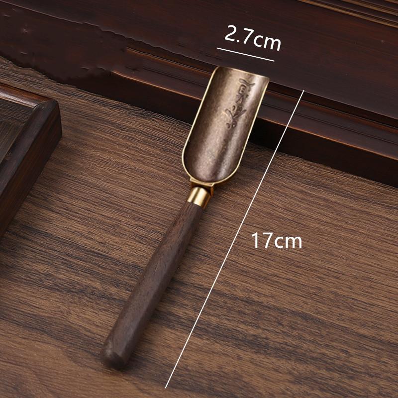 1PC Chinese Handmade Solid Wood Handle Tea Spoon Portable Tea Clip Tea Needle Household Six Gentlemen Teaware Accessories