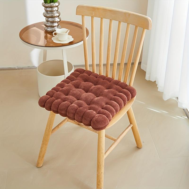 [Cuscino Morbido per Meditazione] 1 pz Morbido Cuscino in Peluche per Meditazione, Cuscino Rotondo in Poliestere per Sedia | Design Trapuntato con Bottoni, Imbottitura 100% Fibra di Poliestere, Versatile