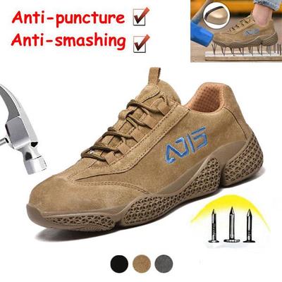 Men Women Boots Work Safety Shoes Steel Toe Cap for Anti-Smashing Puncture Proof Durable Breathable Protective Footwear
