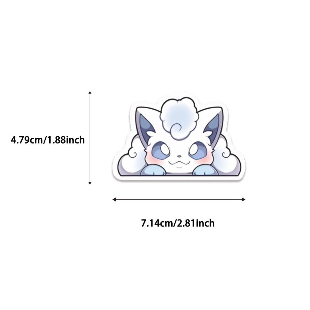 50pcs Pokemon Anime Stickers Pikachu Laptop Skateboard Suitcase Kawaii Sticker Guitar Phone Cartoon Kid Gift Toys