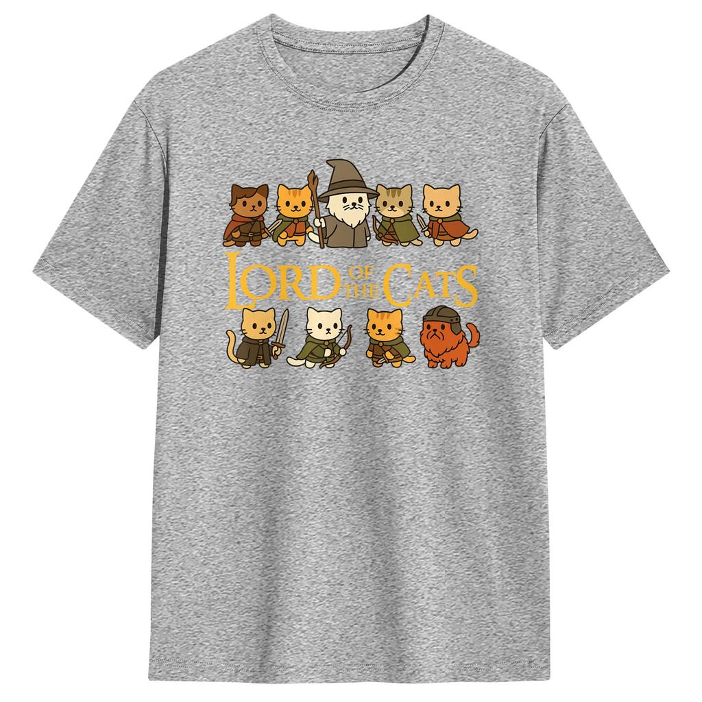 Casual TShirt Summer Lord of The Cats Hip Hop TShirts  Cotton Tshirt for Man Aesthetic Cheap Print Short Sleeve Top Tees
