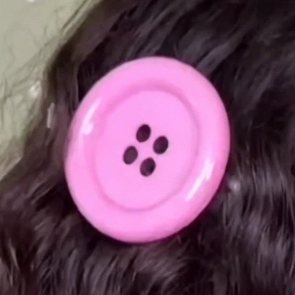 New Extra Large Button Y2K Hair Clip Side Clip Candy Style Extra Large Button Hair Clip Hair Accessories Candy Girl Hair Clip розовый