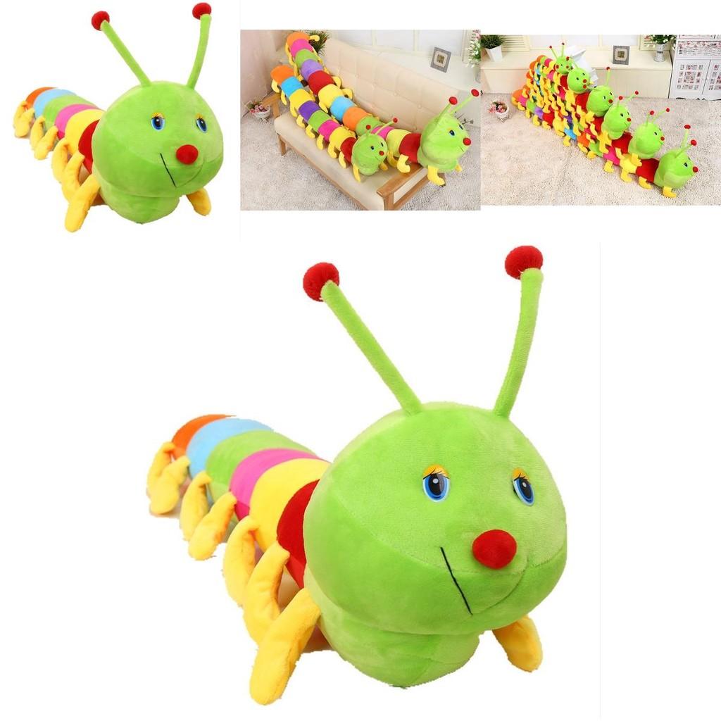 Peluche Bruco Colorato Morbido e Coccoloso Compagno per Bambini e Adulti