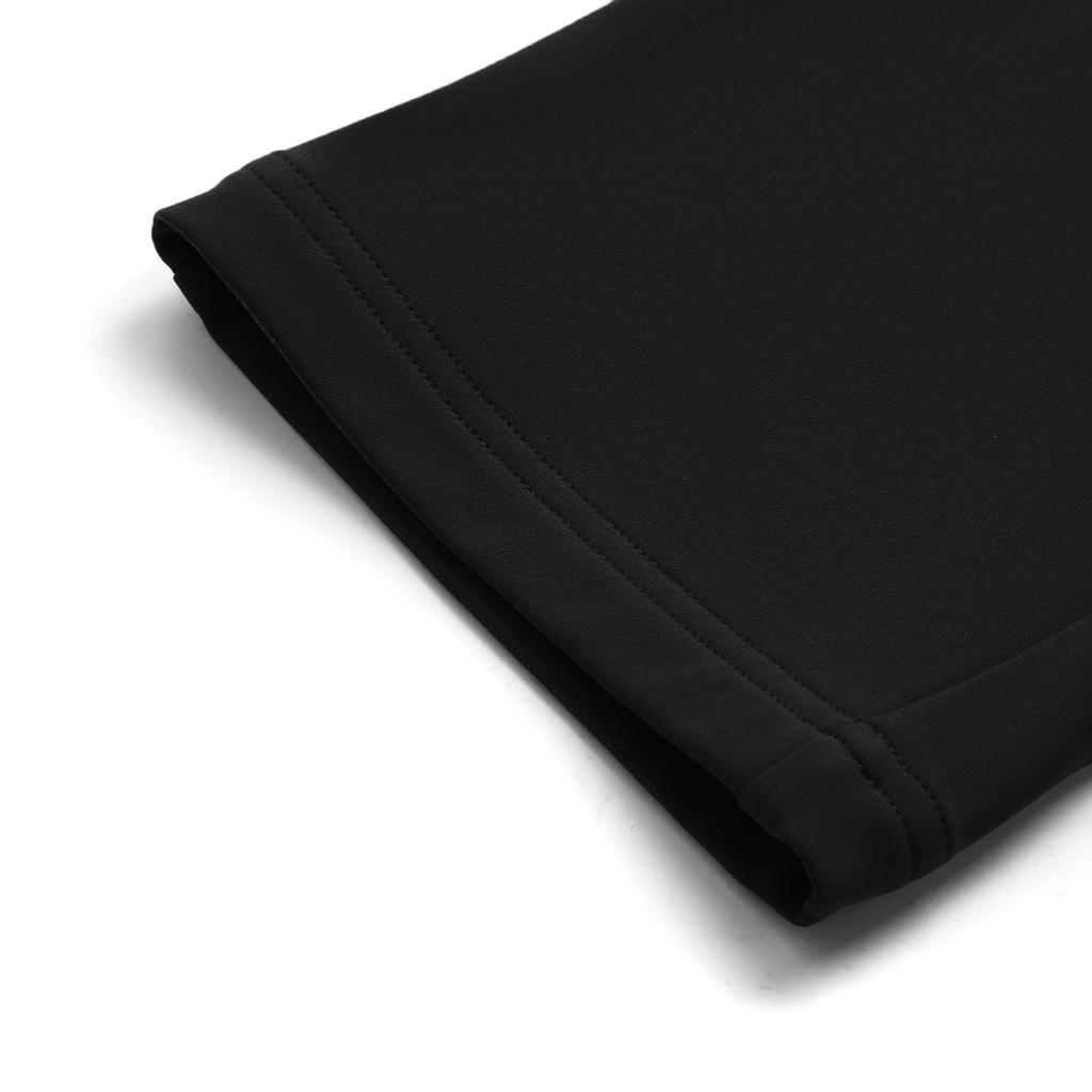 Li Ning Fitness Series Solid Color Mid Waist Comfortable Fleece Breathable Straight Leg Knitted Sports Pants Men Bottoms Black AYKU525-1