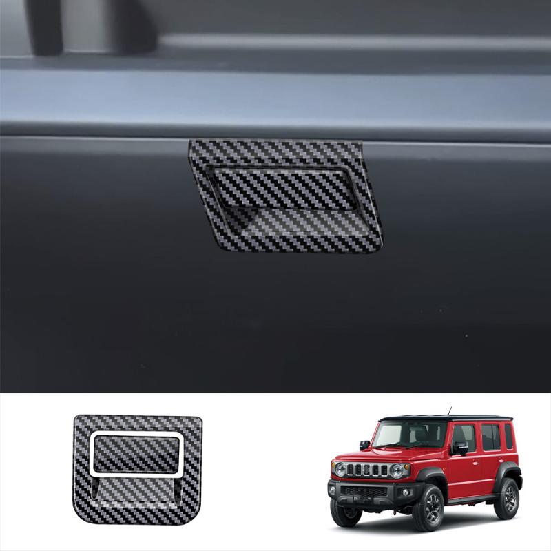 For Suzuki Jimny Nomade -2025 ABS carbonfiber door handle bowl window rise switch gear Handbrake AC vent Navigation cover