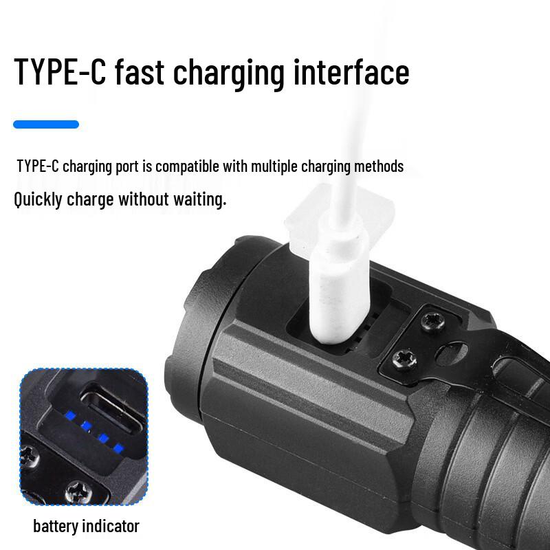 Mengpao High-Lumen Rechargeable Clip-on Flashlight
