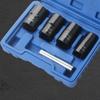 5Pcs Damaged Nut Extractor Set Durable Broken Bolt and Nut Remover 17/19/21/22mm Screw Extractor Socket Wheel Nut Removal Tool