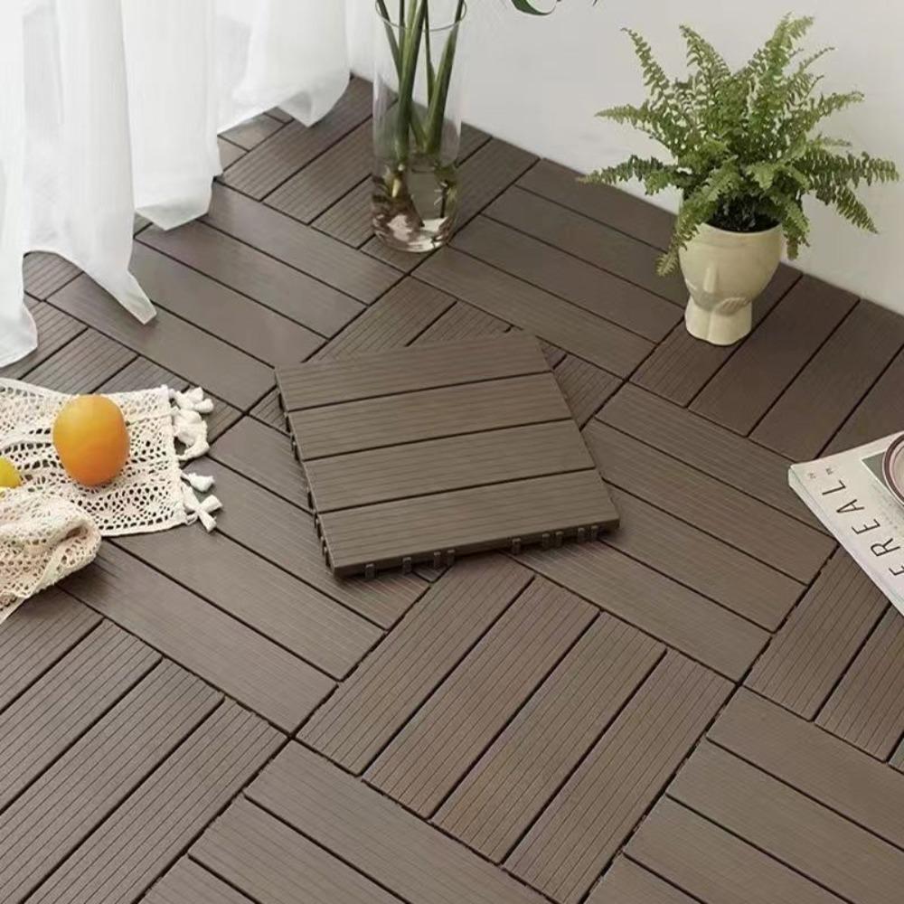 

Пластик Деревопластик Деревянный пол Водонепроницаемый Сделай сам Сращивание Напольные доски Садовый пол Двор кофейный