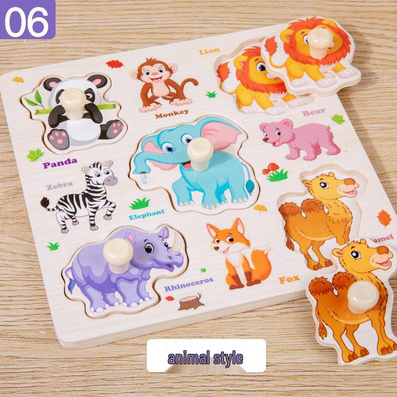 Double-Sided Wooden Pegboard Puzzle & Graffiti Drawing Board: Educational Toy for Learning Letters, Numbers, and More