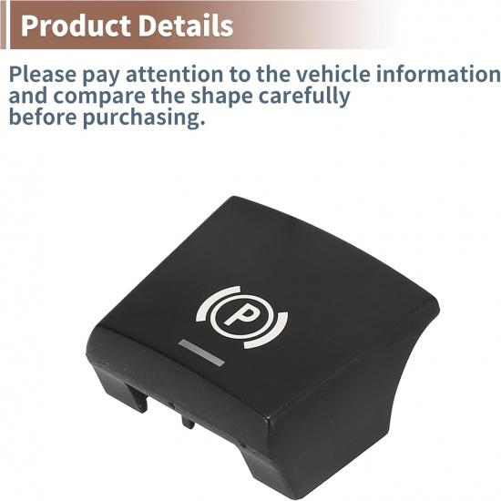 Kurzfuß Elektronischer Parkbremsschalter Knopf P Knopf Abdeckung für BMW 5 6 Serie X2 X4 X5 X6 F07 F10 F12 F16 F25 F26 2015-2019 Innenraum Konsole