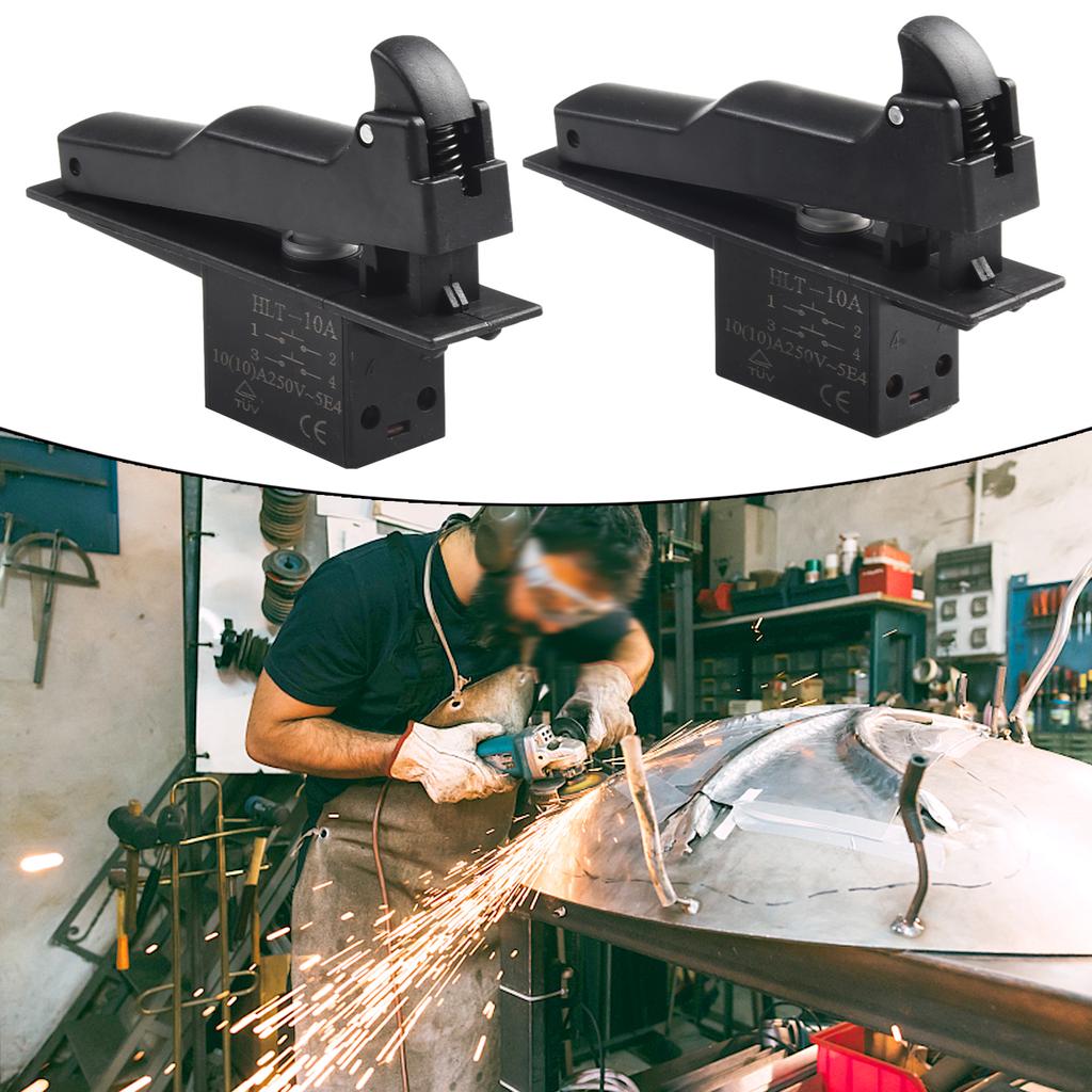 Angle Grinder Accessory Trigger Switch Switch Button 2pcs Brand New For 150 Angle Grinder For Electric Tools Switch Lock On Type