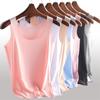Noul stil de vară, la modă pentru femei, maiou, camisol, bumbac, subțire, pentru femei, vestă subțire, bralette, strânsă, fără mâneci, tricou Whtie