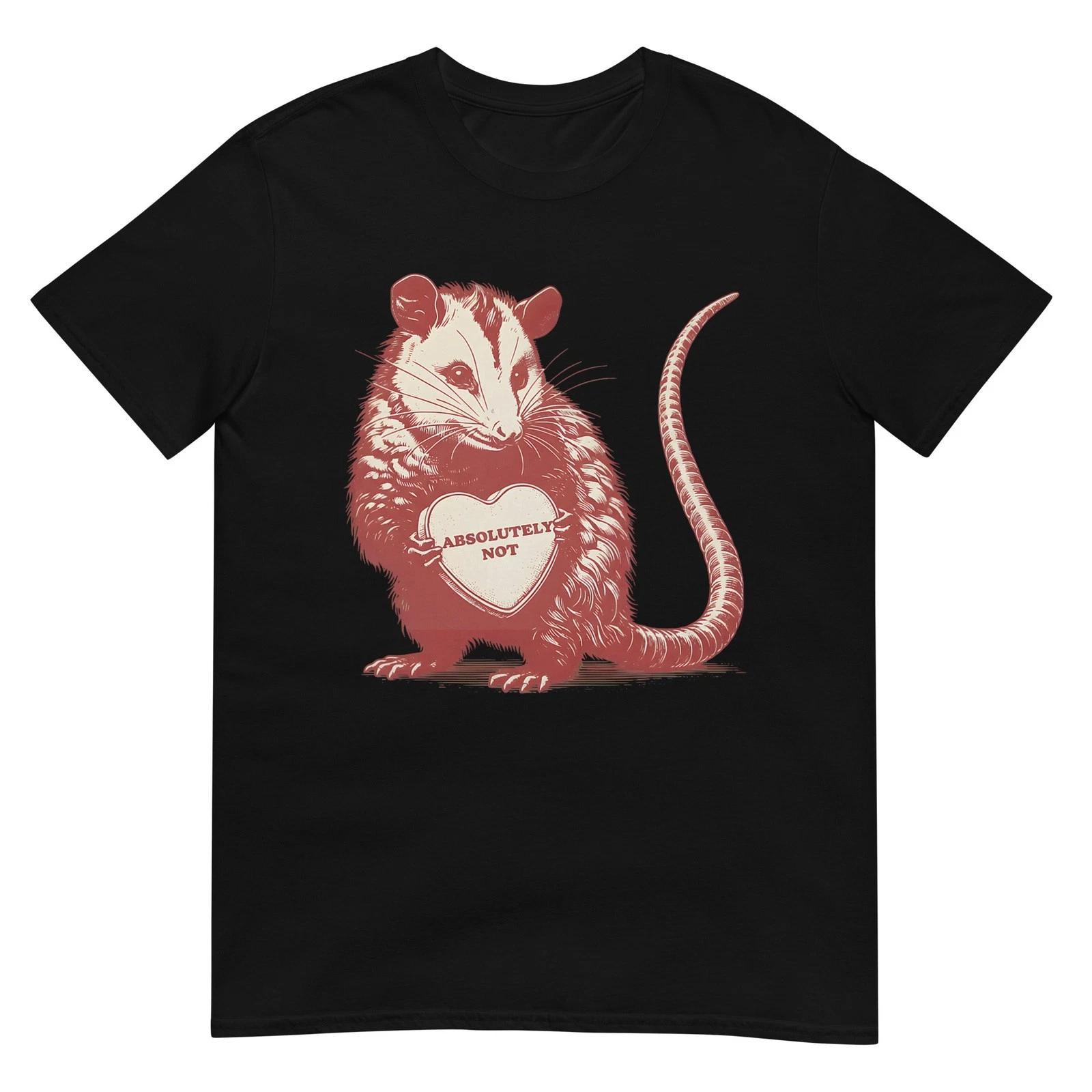 Funny Opossum Absolutely Not Valentine Graphic T-Shirt 3XL