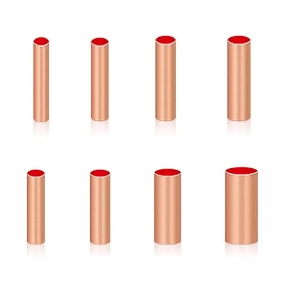 Copper Tubing Connectors 250pcs in Brass for Electrical Wiring Projects Requiring Consistent Connection Performance