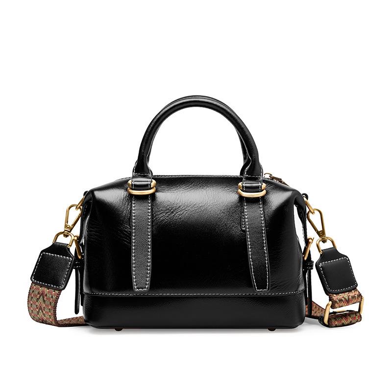 

Коровья кожа Бостон Подушка Сумка Женская сумка + сумка через плечо Ретро пригородная сумка на плечо