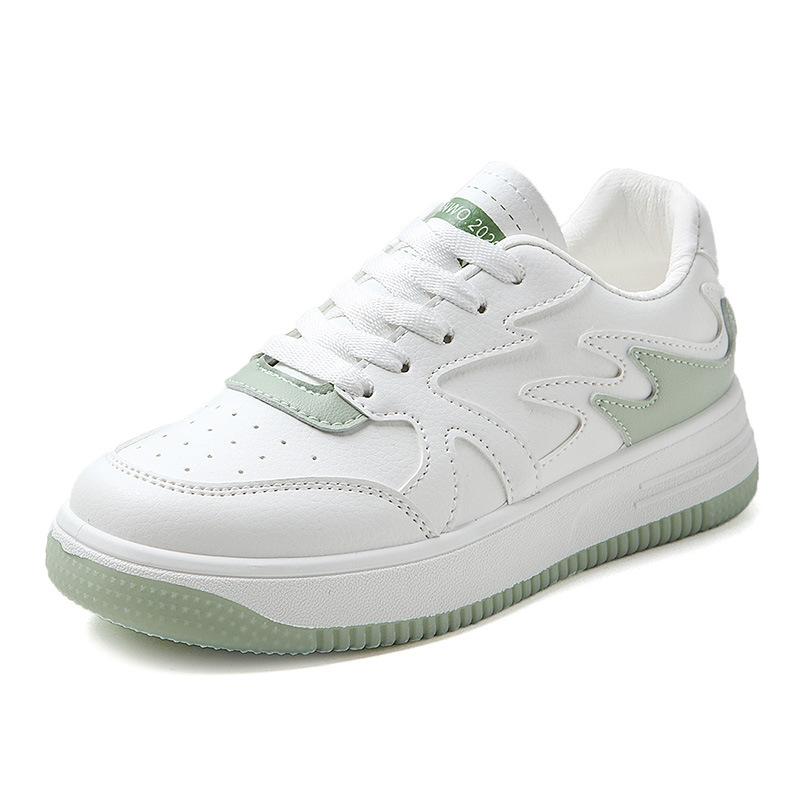 

[Processing] Thick-soled little white shoes women s spring casual shoes fashion student board shoes breathable versatile height-increasing shoes 35