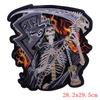 Patch Locomotive Large Embroidery Back Iron On Patches For Clothing Punk Skull Embroidered Patches On Clothes For Jacket Ironing