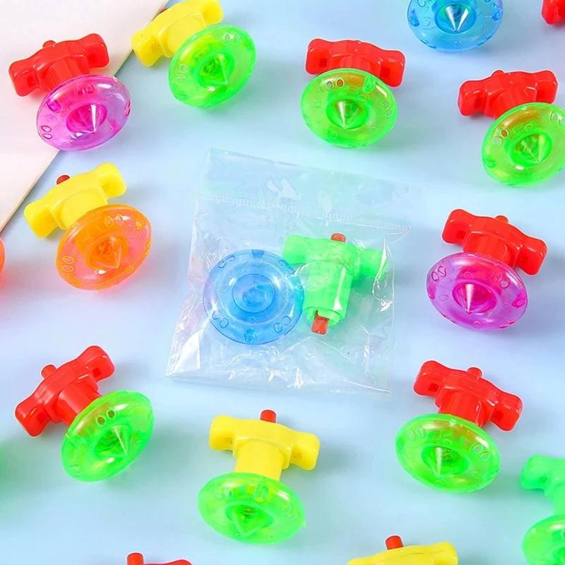 18pcs Mini Finger Spinning Gyro Toys Color Torsion Speed Decompression Kids Party Favors Birthday Gifts Pinata Fillers