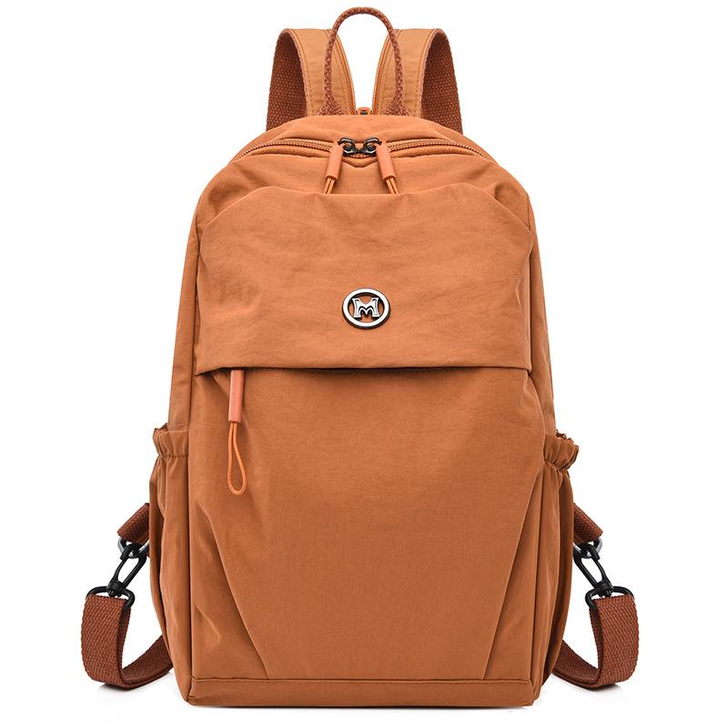 

Однотонный повседневный рюкзак, наплечная сумка кроссбоди, японская универсальная холщовая сумка для компьютера