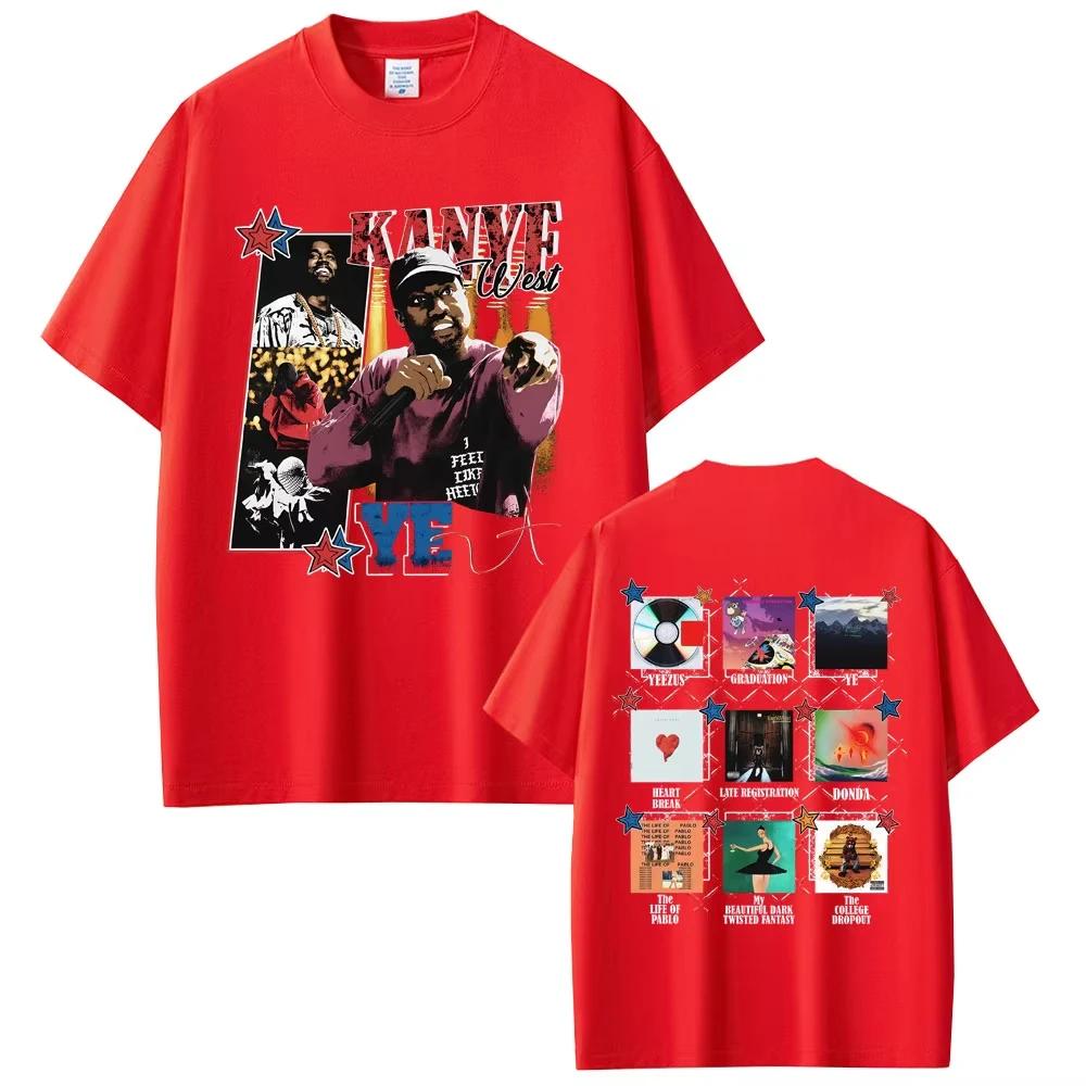 Rapper Kanye West Graduation The Life of Pablo The College Dropout Graphic T-shirt Men s Women Hip Hop Fashion Pop Music T Shirt 4XL