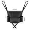 Car Organizer Between Front Seats Hangable Multi-Pocket Net Bag PU Leather Car Organizer Between Seats For Drivers Kids Pets