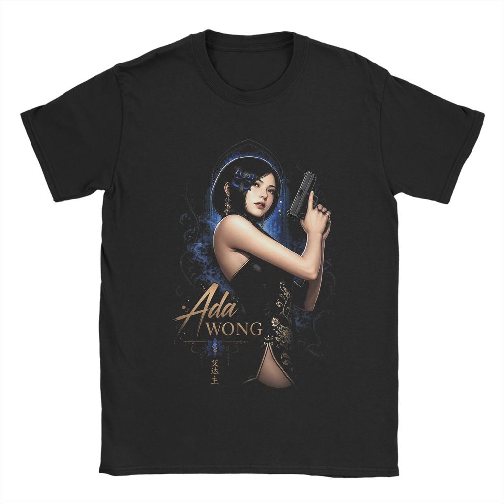 Novelty Ada Wong TShirt Unisex Crewneck Short Sleeve Clothing Cotton Summer Top Tee