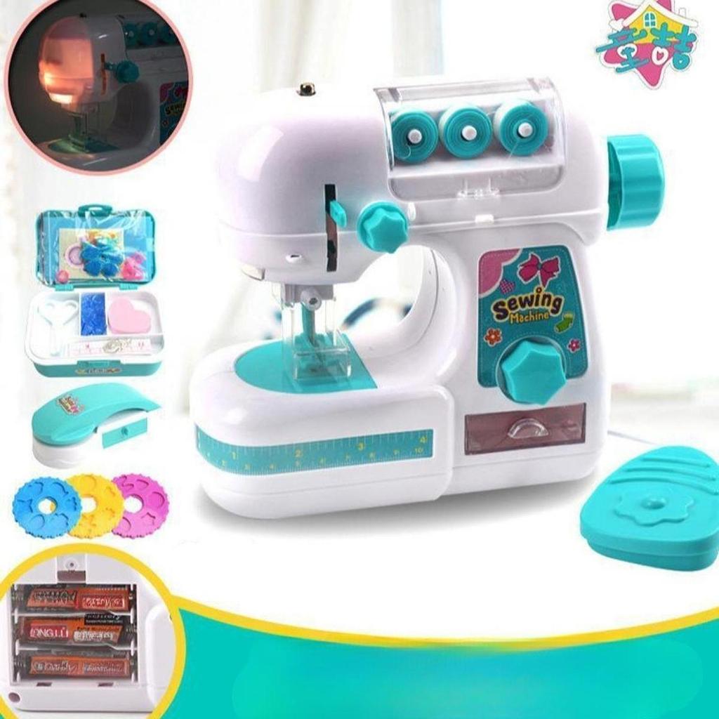 Electric Sewing Machine Toy Development Toys for Children Girl Gift Mini Children Pretend Play Sewing Machine Toys