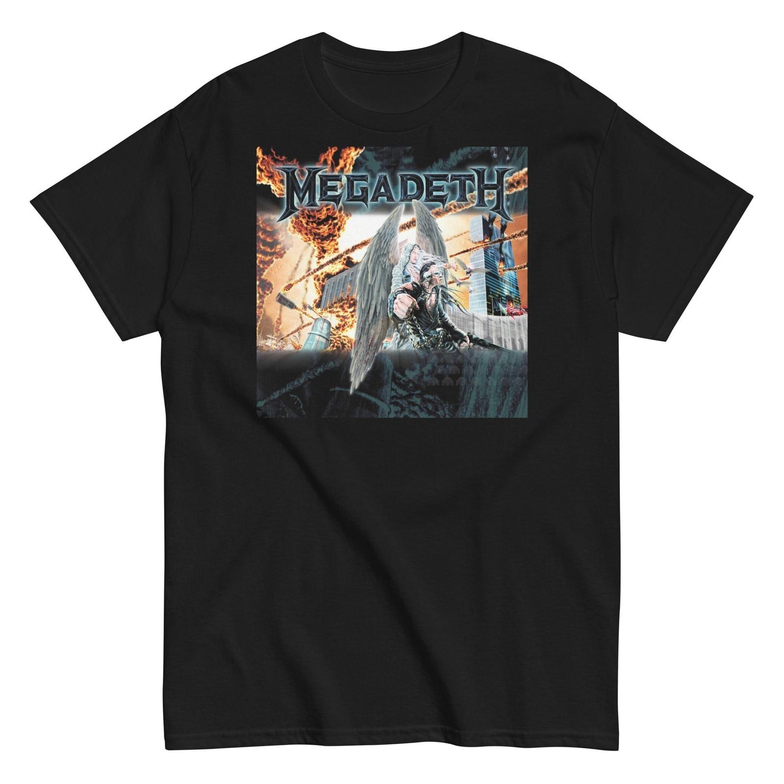 MerchMoment Megadeth Angel Flames T-Shirt T-Shirt Black New M
