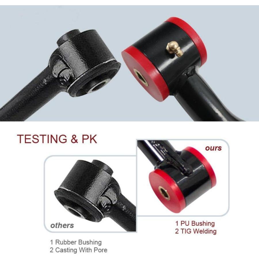 Rohförmige 3-Zoll-Aufhängungsarme mit Kugelgelenk-PU-Buchsen für 24-Zoll-Lift-Kit Kompatibel mit 2019-2025 2025 Ford Ranger Fron