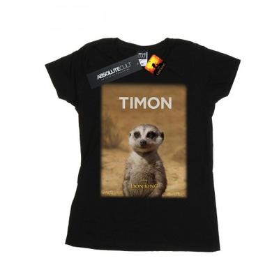 Womens/Ladies The Lion King Movie Timon Poster Cotton T-Shirt