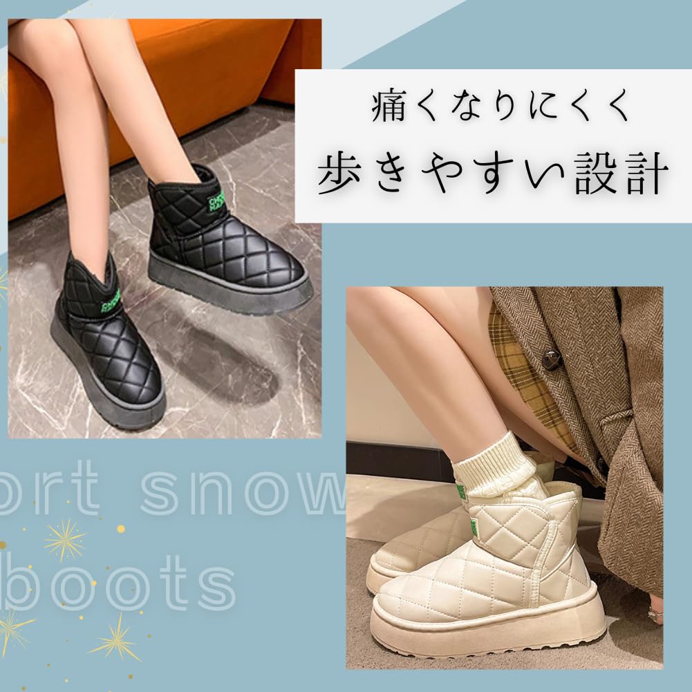 ALVEIN Snow Outdoor Cold Solid Japanese Shoe Women's Boots, Shoes, Fleece-Lined, Trekking, High-Top, Waterproof, Weather, Color, Abrasion-Resistant,