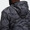 Adidas Camo Print Hooded Zip Jacket Men Outerwear Black GL8926