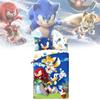 Sonic The Hedgehog Cartoon Bedding Set With Cotton Duvet Cover And Pillowcase For Bedroom Decor