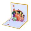 3D for Pop Up Thanksgiving Pumpkin Greeting Card Surprise Mysterious for Autumn Children Festival Holiday Gift