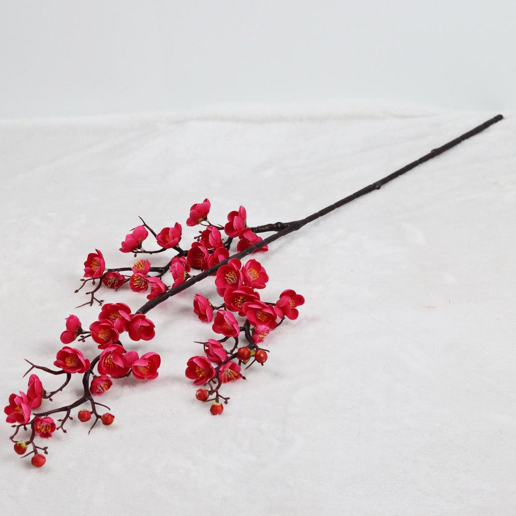 Peach and Plum Blossom Artificial Winter Bouquet for Indoor Decoration