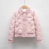Xiaoxiangfeng Down Jacket Women's Short New Autumn Down Light Embossed Lapel Jacket