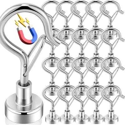 1/10 pezzi Ganci Magnetici Forti con Fibbia Montaggio a Parete Gancio Magnetico per Carichi Pesanti Appendiabiti per Cappotti Chiavi Appendiabiti per Ripostiglio Cucina Bagno