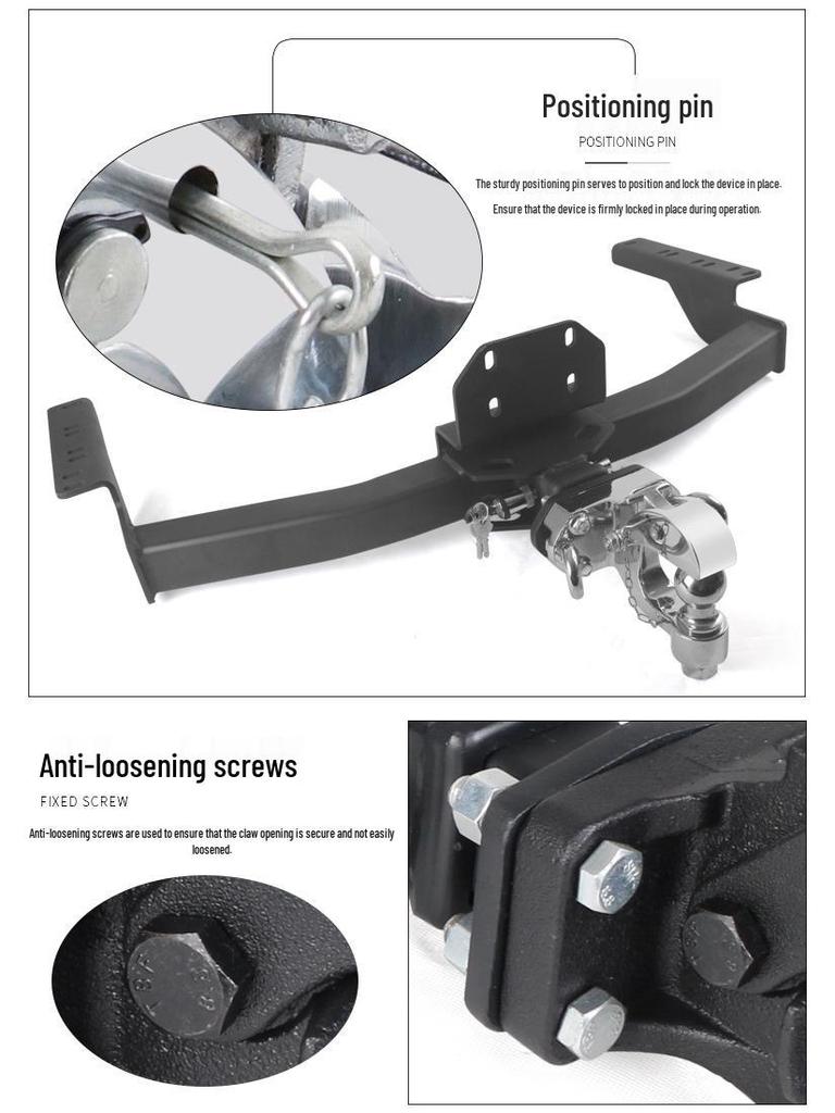 Prado Trailer Hitch: Compatible with 2700/4000 LC120/150 Rear Tow Bar Towing Hook