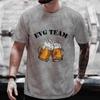 French Beer Graphic Wedding Tops Evg Team Future Groom Man Squad T Shirt Boyfriend Single Farewell Tees Bachelor Party Tshirt