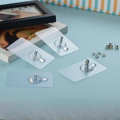 5pcs Strong Adhesive Non-marking Free Punching Free Nails Wall Nails Screw Stickers Hook Photo Frame Screw Stickers
