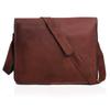 Leather Messenger Bag: 15" Laptop Shoulder Satchel Crossbody Christmas Gift for Men and Women