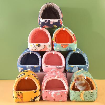 Cuib de porcușor de Guineea, model de desene animate, ascunzătoare pentru animale de companie, caldă, animale mici, hamster, veveriță, pat, casă, cușcă, accesorii