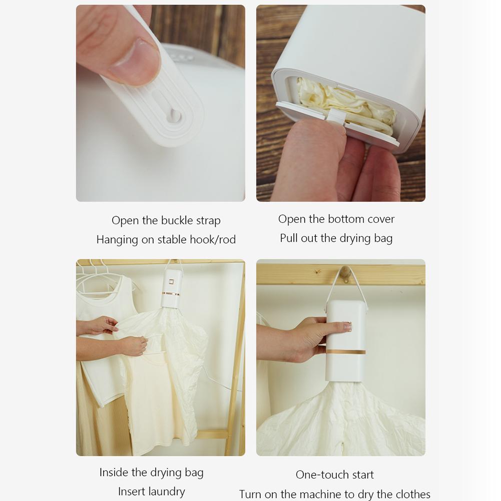 Mini Clothes Dryer for Light Clothes Underwear Baby Clothes Foldable Clothes Dryer for Travel Apartment RV Dorm