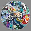 50 Gamepad Graffiti Stickers Personalized Creative Decorative Water Cup Mobile Phone Case Glue-drop Stationery Stickers