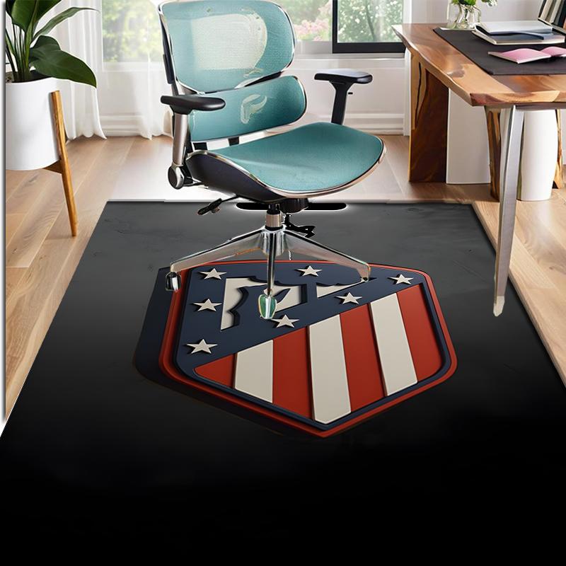 Atletico Madrid Pattern Rug, Indoor/Outdoor Mat, for Picnic, Gameroom, Bedroom, Office, Living Room, Home Decor Carpet, Birthday Gift
