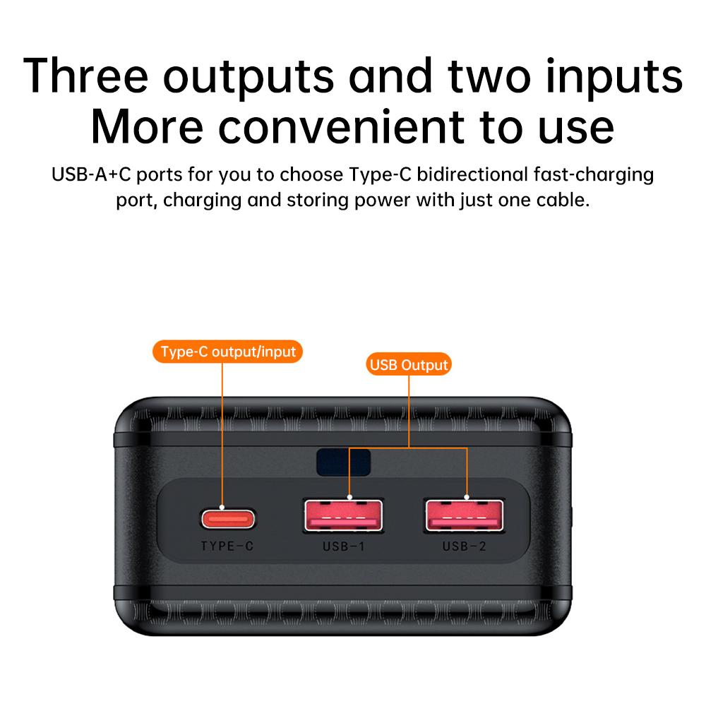 16×18650 portable power bank case, supporting 22.5W fast charging and 15W wireless charging, with a camping light function