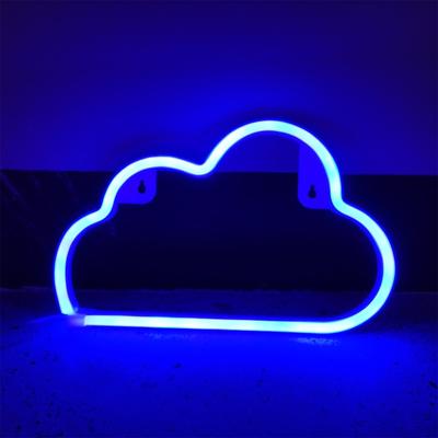 LED Bulut Neon Işık Burcu Gece Lambası Duvar Sanatı Dekoratif Oda Parti Dekoru