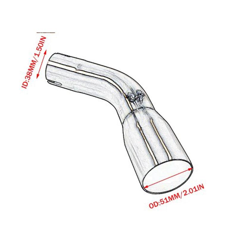Tłumik końcowy Slip-On do Kawasaki Ninja125 Z125 NINJA 125 2018 - 2022 Motocykl Wydech Escape Moto Modyfikowany Tłumik Wyjmowany DB Killer